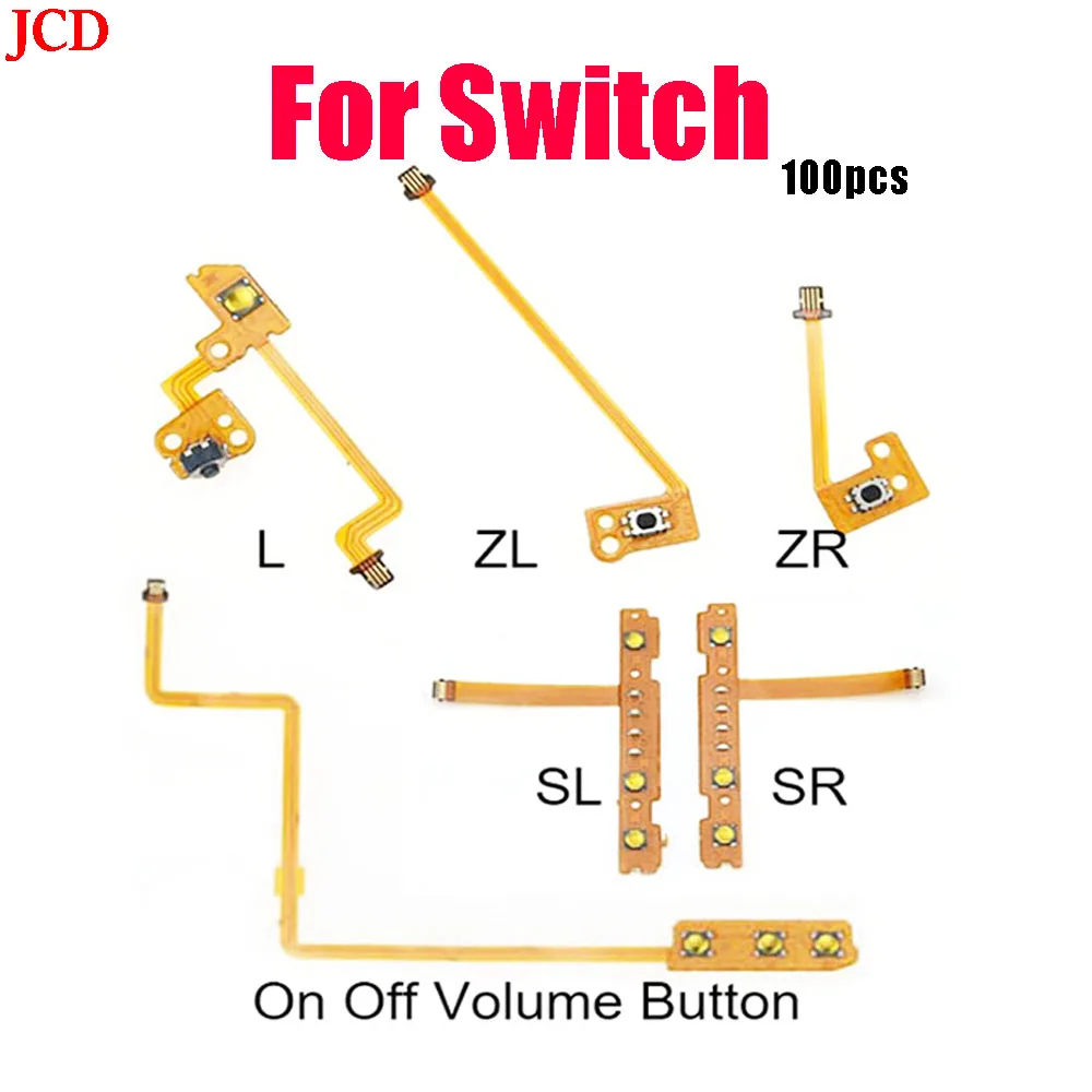 Jcd 1 peça de substituição para interruptor joycon zr zl l sl sr botão chave fita cabo flexível para cabo de reparo ns