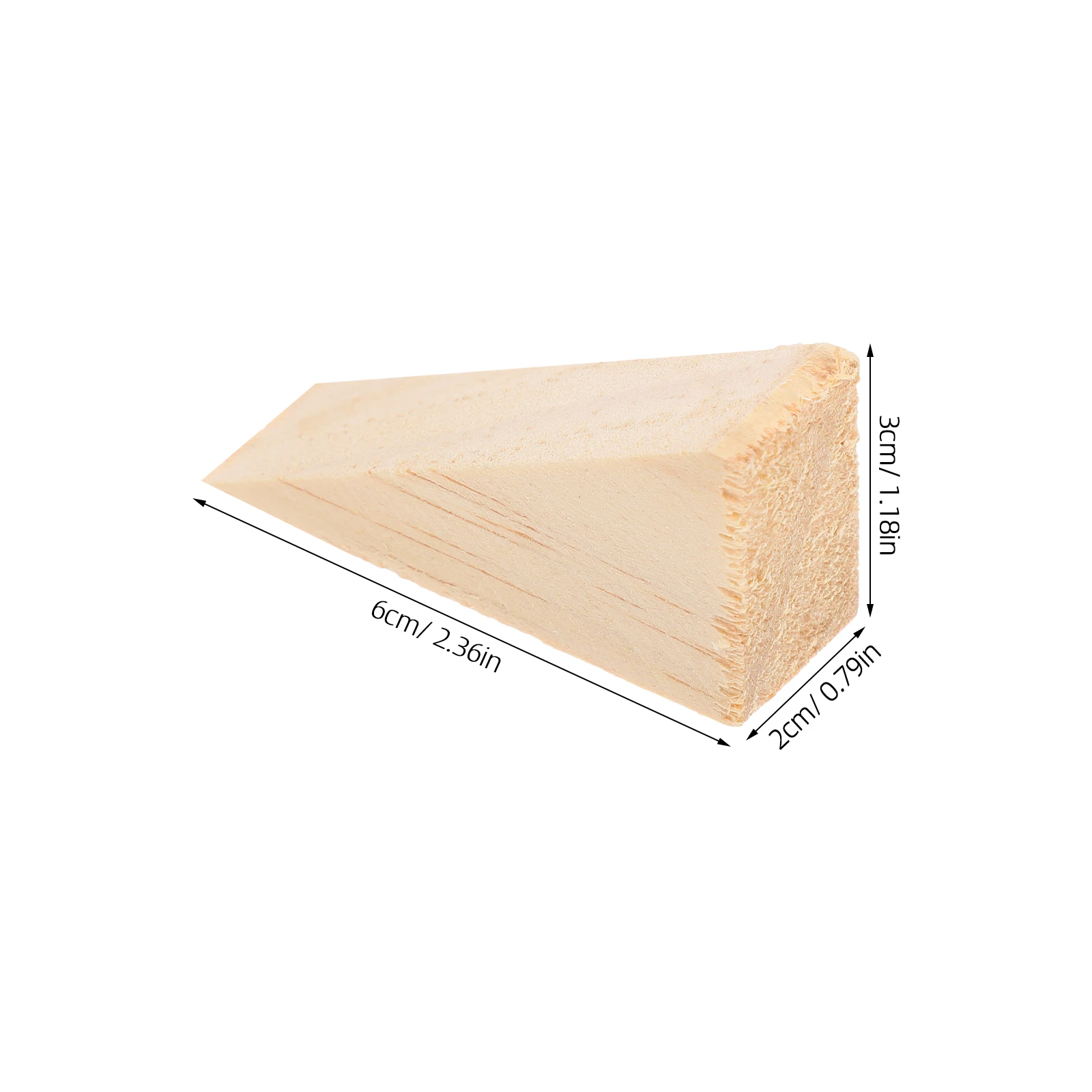 10 Pcs Wooden Wedge Doorstop Block Stopper Floor Mat Wedges Solid Doorstops Chock Wooden Wedge Door Blockerurity