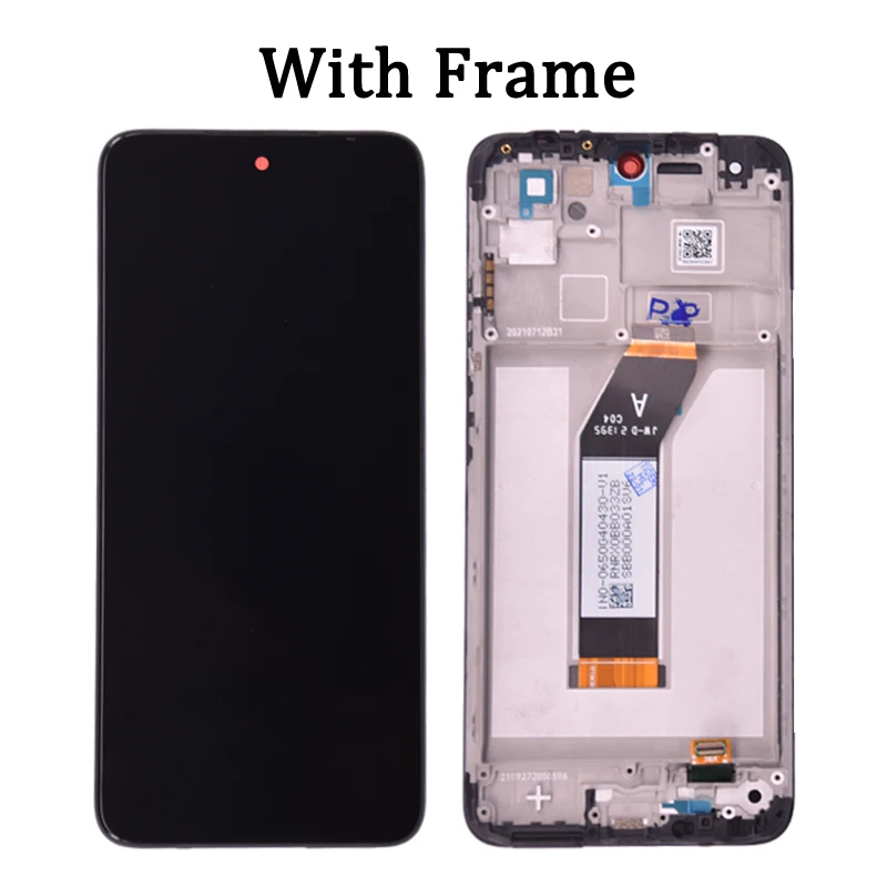 For Xiaomi Redmi 10 LCD Display Touch Screen Digitizer Assembly Pantalla For Redmi 10 2022 21061119AG LCD Frame