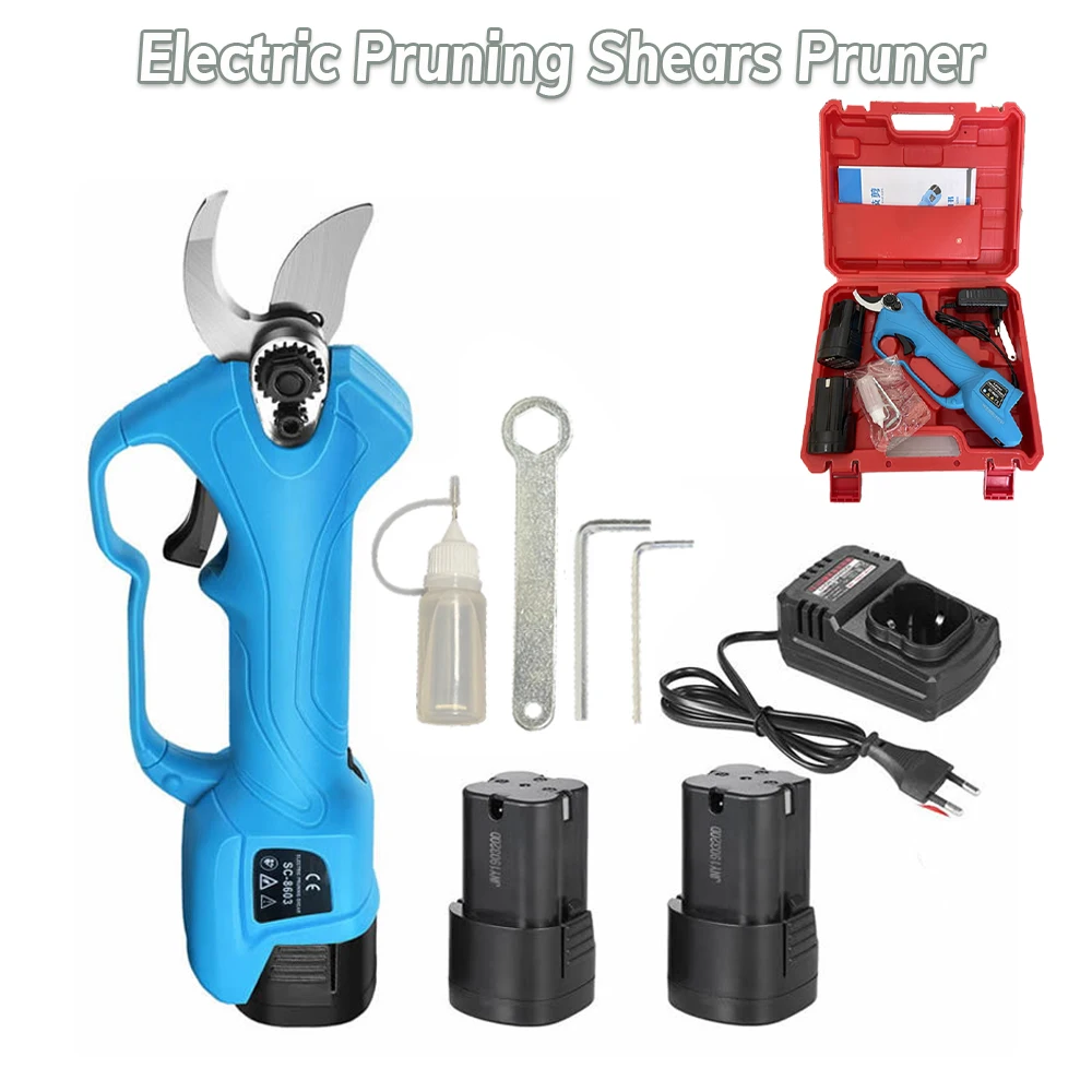 Electric Pruning Shears Pruner Maximum 2.5cm Cutting Diameter Gardening Efficient Trimmer Scissors Battery Rechargeable SC-8603