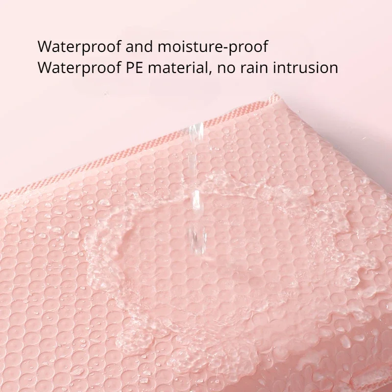 Bolha mailer quakeproof rosa envelopes acolchoados mailer poli para embalagem de presente auto selo saco de envio estofamento rosa
