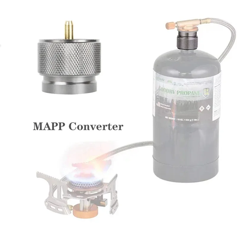 Adaptador de recarga de tanque de propano para estufa de Camping, accesorio de conector convertidor de cilindro de Gas, accesorio de equipo de cocina al aire libre