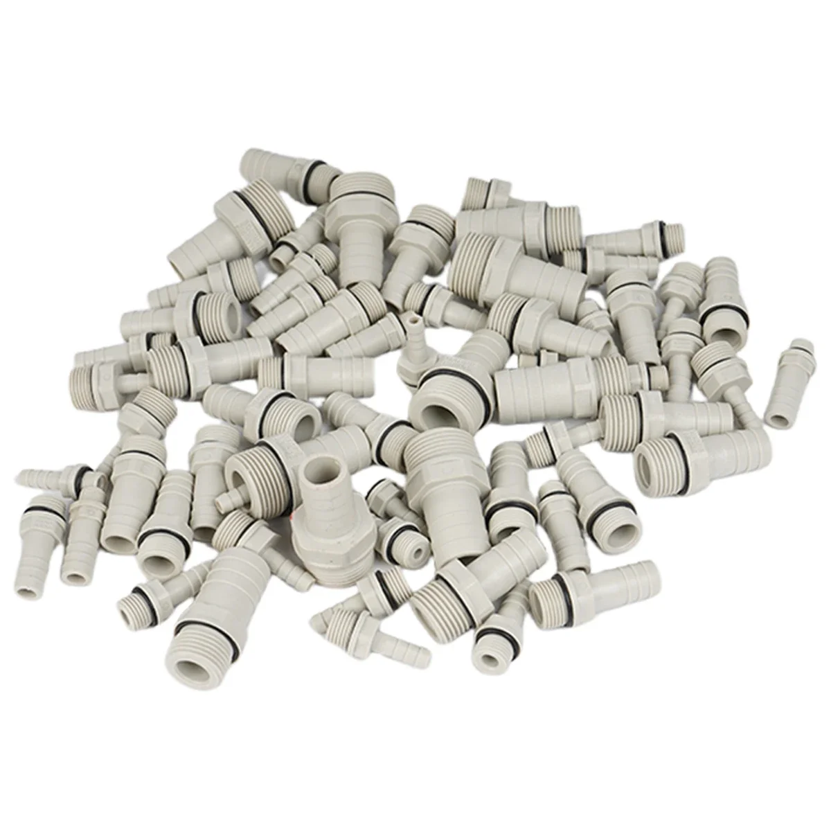 นุ่มท่อ 1/8 "1/4" 3/8 "1/2" 3/4 "ด้ายชาย 6 8 10-25 มม.POM เจดีย์ Barbed Connector Joint พลาสติกท่อ