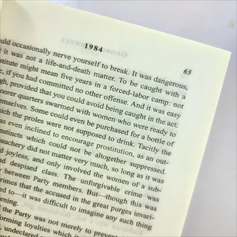 1984, Engelse George Orwell-auteur van moderne en hedendaagse wereldliteratuur, beroemde romansboeken