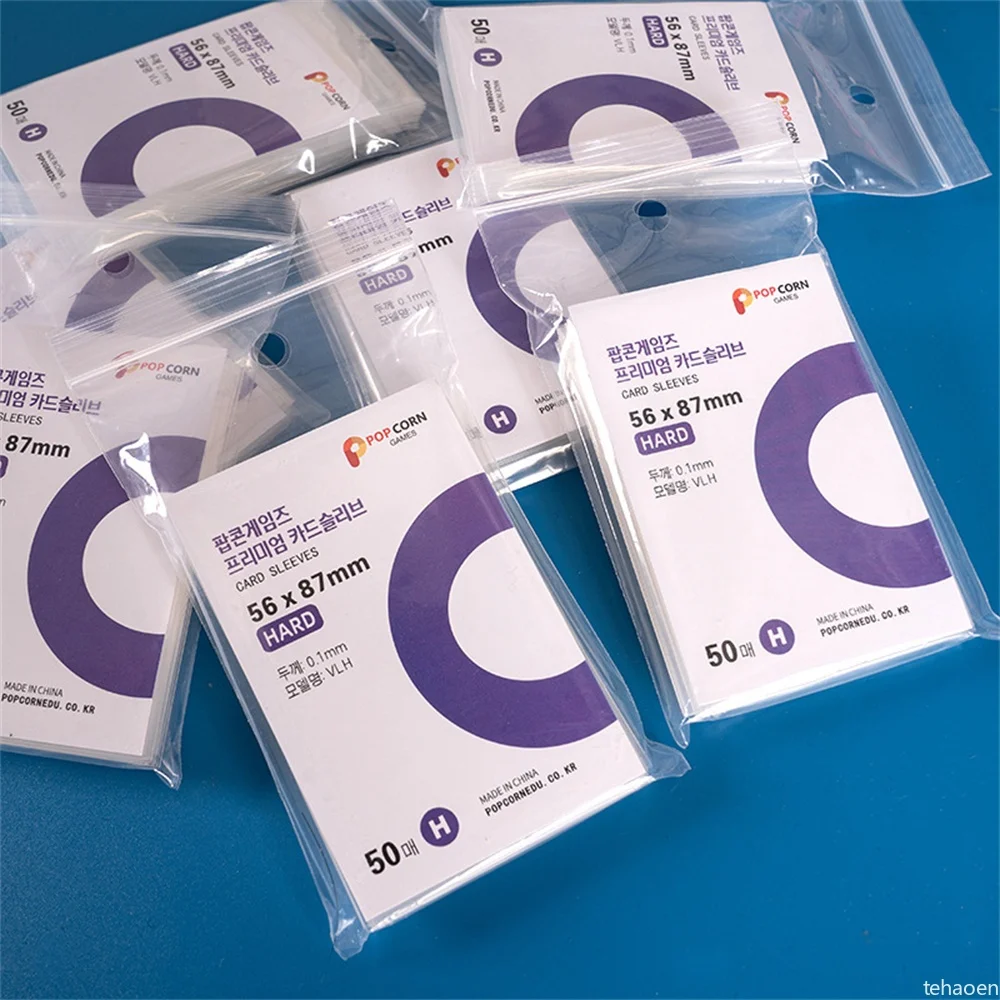 50pcs 울트라 클리어 한국 Kpop 카드 슬리브 산성 무료 Cpp 카드 커버 3 인치 포토 카드 홀로그램 보호 필름 앨범 팝콘 카드