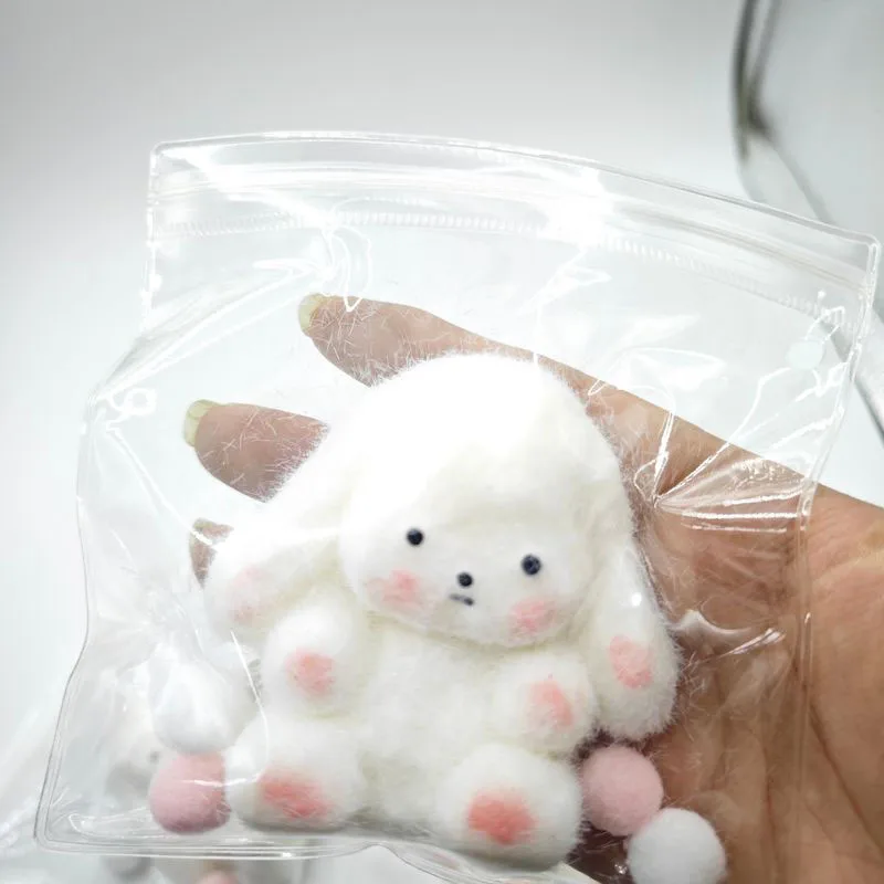 Mochi Taba Squishy New Cute Handmade Silicone Plush Funny Curly Dog Irritability Fidgeting Toys Stress Relief Soft Kawaii Gifts