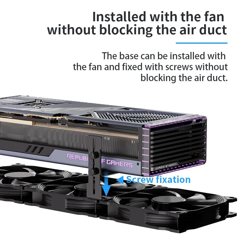 LDPCSJ VC-5 Grafische kaarthouder Verstelbare jack GPU Videokaartbeugel Voorkom doorzakken voor ITX/ATX Desktop PC Case Accessoire
