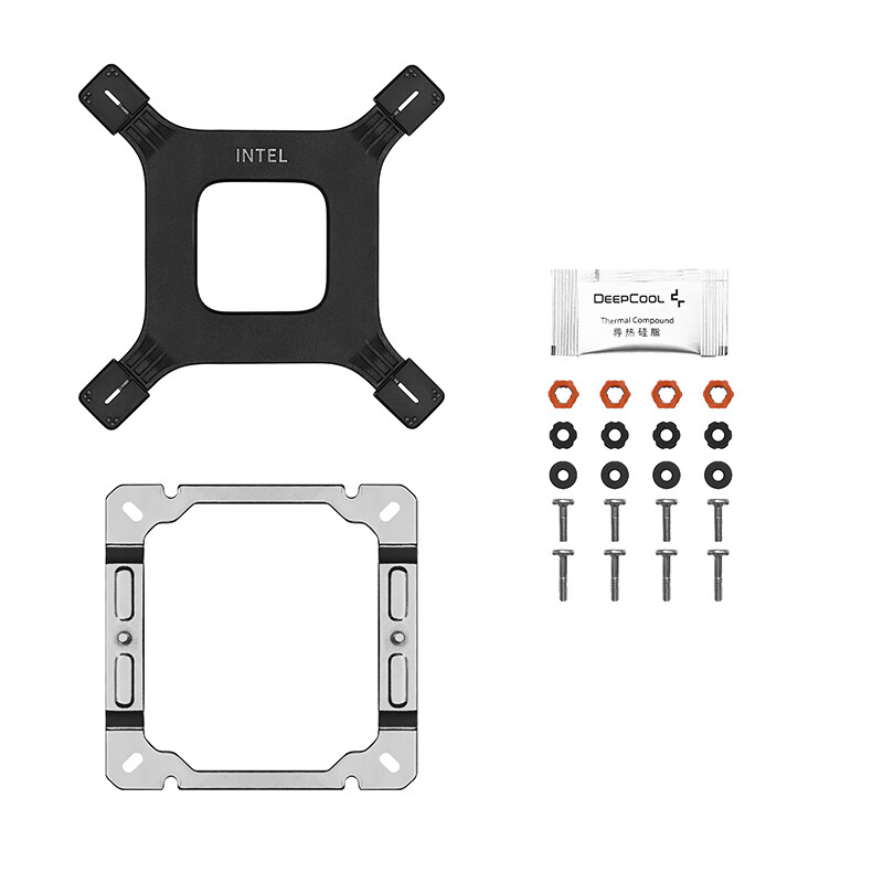 DEEPCOOL AG400 4 ท่อความร้อนพัดลมคู่ CPU หม้อน้ําระบายความร้อน 2000RPM พัดลมระบายความร้อนเดสก์ท็อปสําหรับ Intel LGA1700 1200 115X AMD AM4