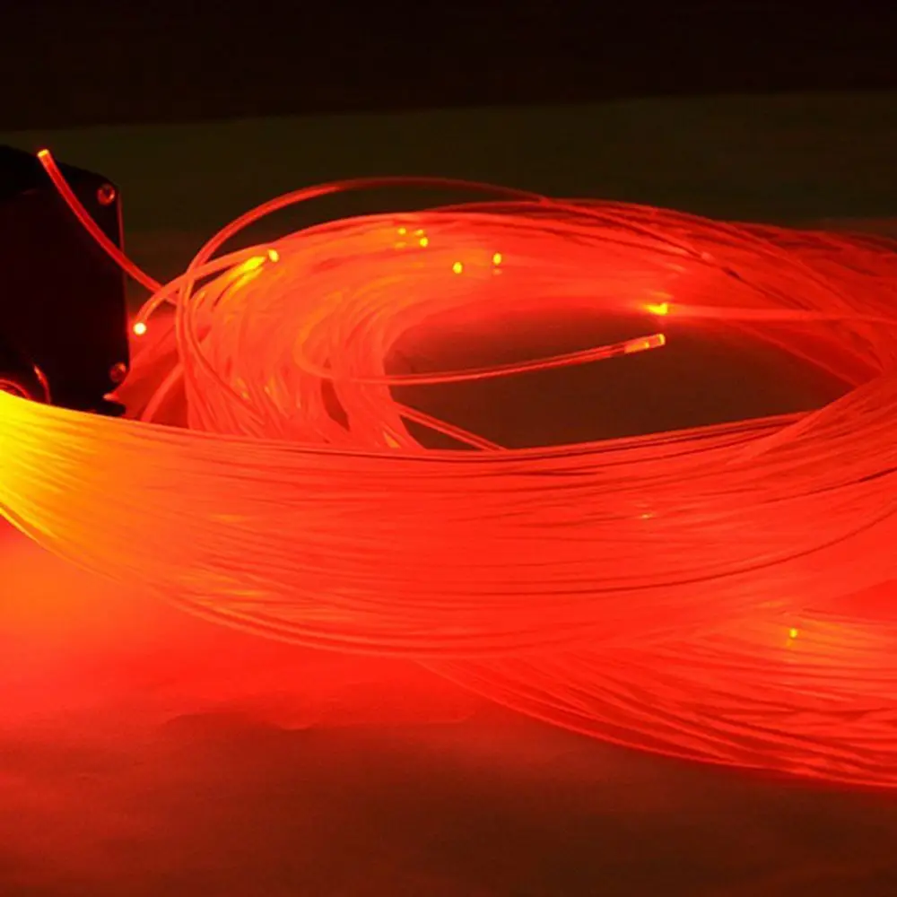 50M x 0.75mm/1.0mm PMMA สายเคเบิลใยแก้วนำแสง LED แสงใส DIY สำหรับไฟ LED เครื่องยนต์ท้องฟ้าตกแต่งงานปาร์ตี้