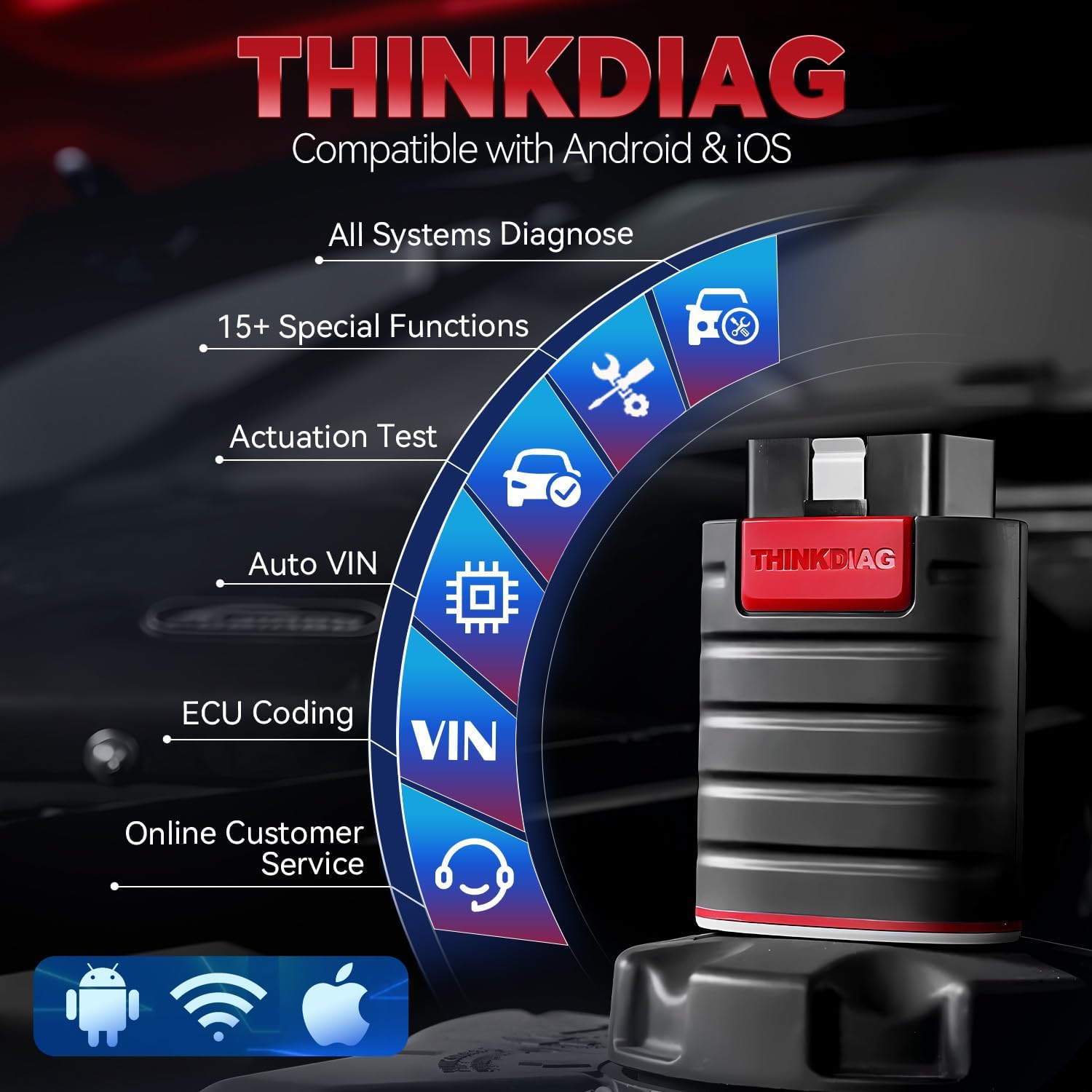 Thinkdiag Hot Version OBD2-Autodiagnosetools mit vollem System 16 Reset 1 Jahr kostenloser OBD2-Scanner PK X431 iDiag Easydiag 3.0