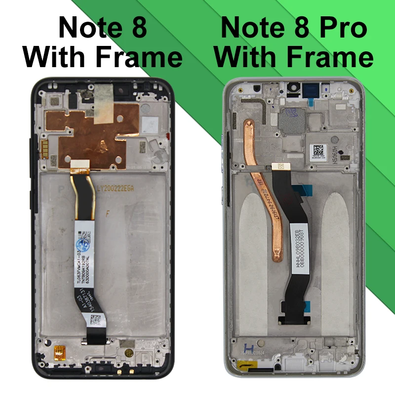 Tela IPS para Xiaomi Redmi Note 8, LCD Touch Digitizer, Peças de Reposição, M1908C3JG, Nota 8 Pro, M1906G7G