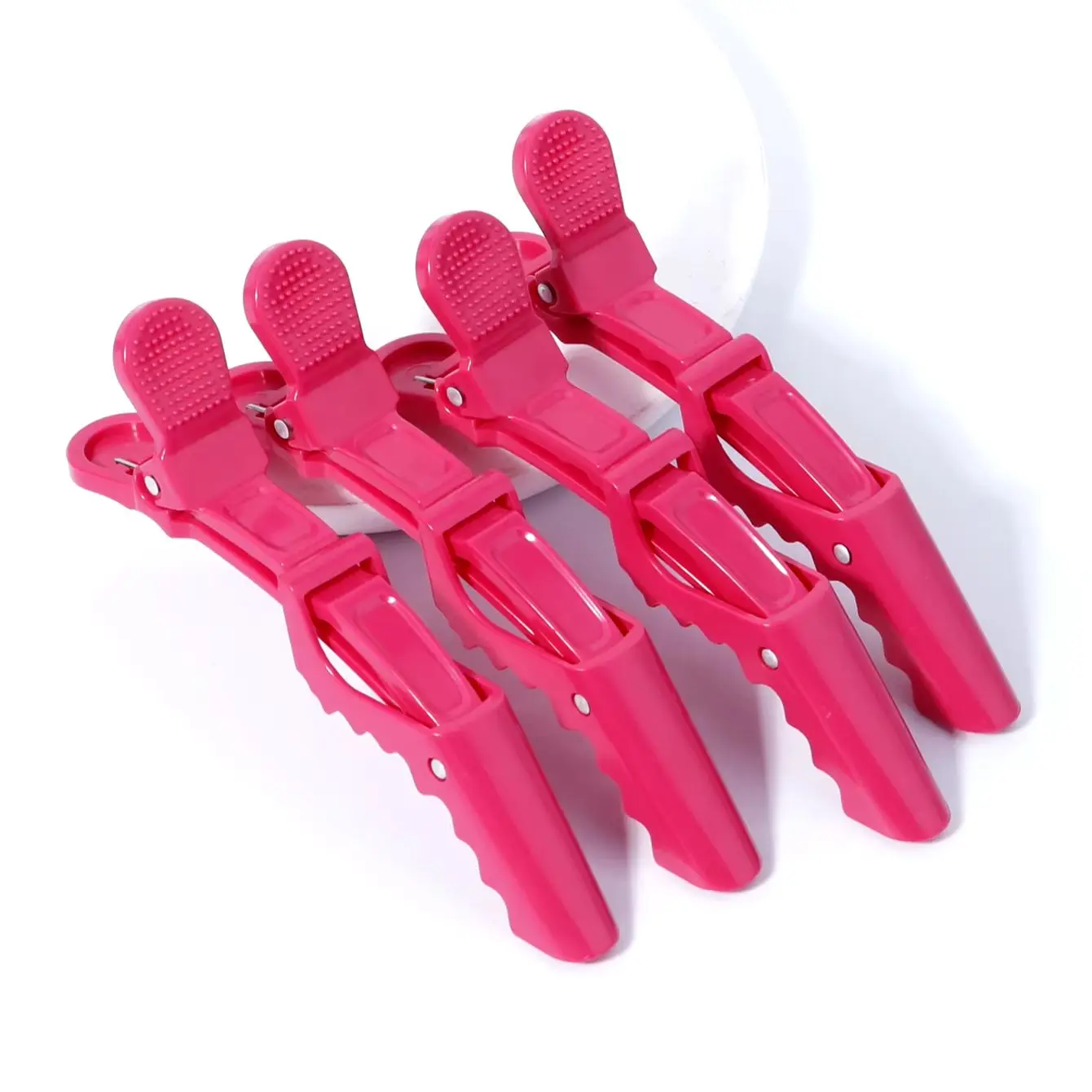 Conjunto de 4 peças de grampos de cabelo e acessórios para salão de cabeleireiro profissional de crocodilo, especiais para perucas de cabelo real