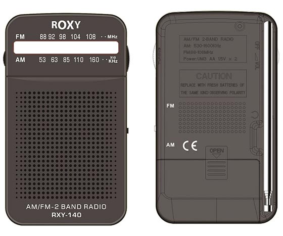 RADIO ANALOG MINI Tipe Ponsel ROXY RXY-140FM