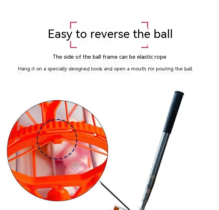 Recogedor de pelotas de tenis de mesa de alta calidad, tipo tambor telescópico, práctico recogedor de pelotas de tenis de mesa