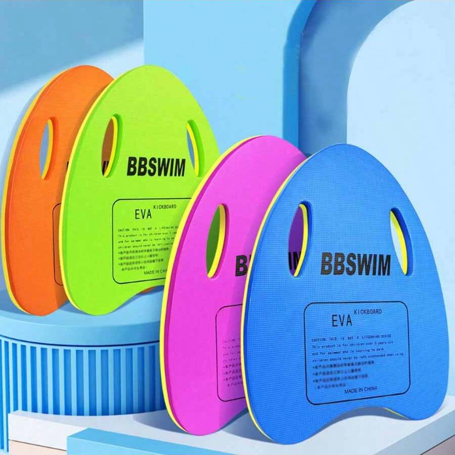 Prancha de natação de espuma eva, rodapé auxiliar para aprendizagem de natação, com grande flutuabilidade, adequado para piscinas, 1 peça