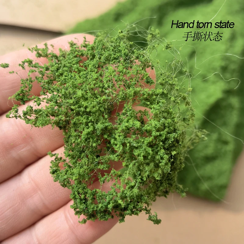 160 ML/ขวดตาข่าย Filamentous ฟองน้ํา Tree Powder Cluster พุ่มไม้พืช DIY ฉากทําวัสดุรถไฟ Diorama รูปแบบ