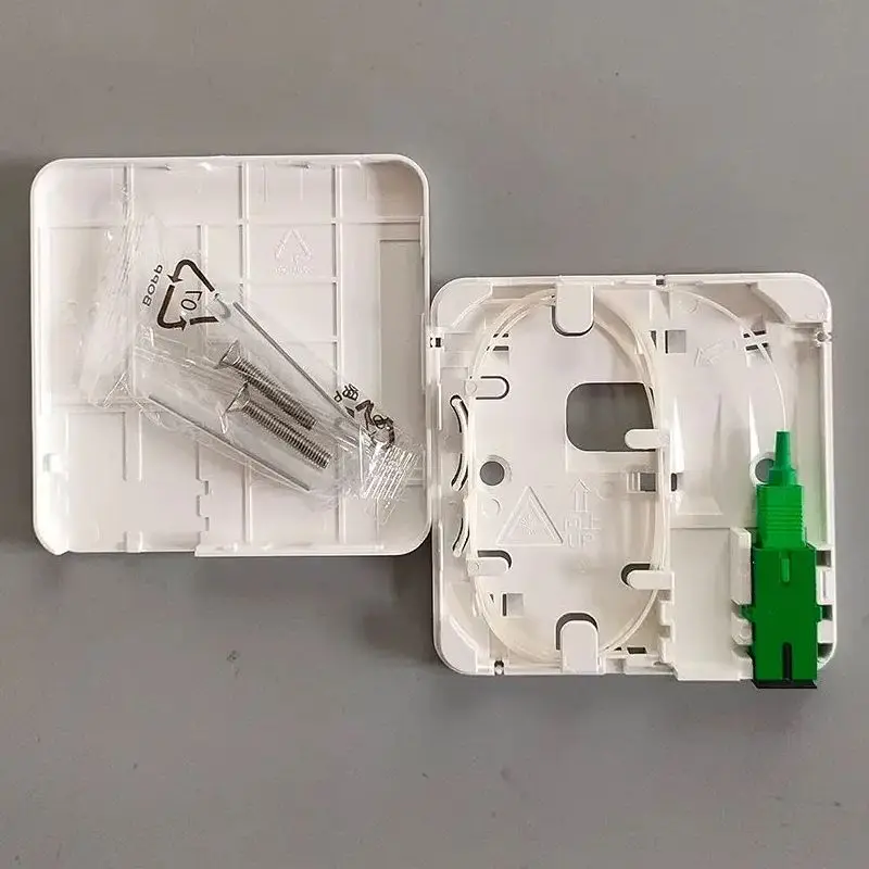 FTTH Fiber Access Box SC-Adapter mit Pigtail-Wandmontage 2120-T-1 Frontplatten-Verkabelungsgehäuse