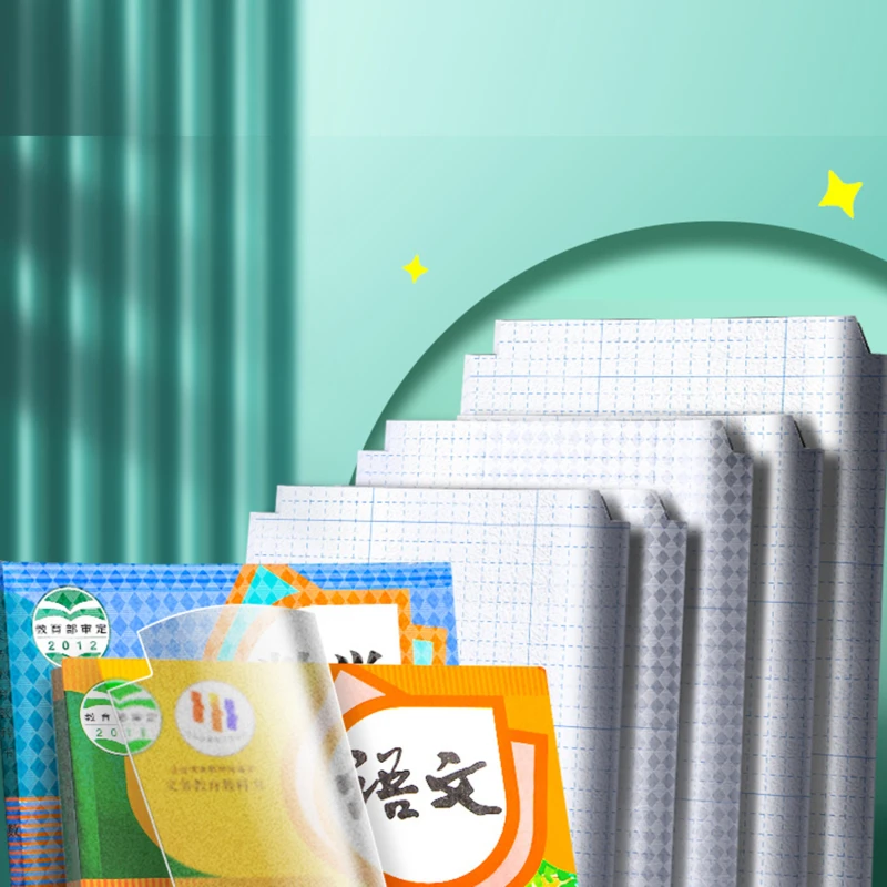 10 Sheets A4/16K/25K Transparent Self Adhesive Book Cover Wrapper Waterproof Book Wrap Paper Film Matte Clear Notebook Protector