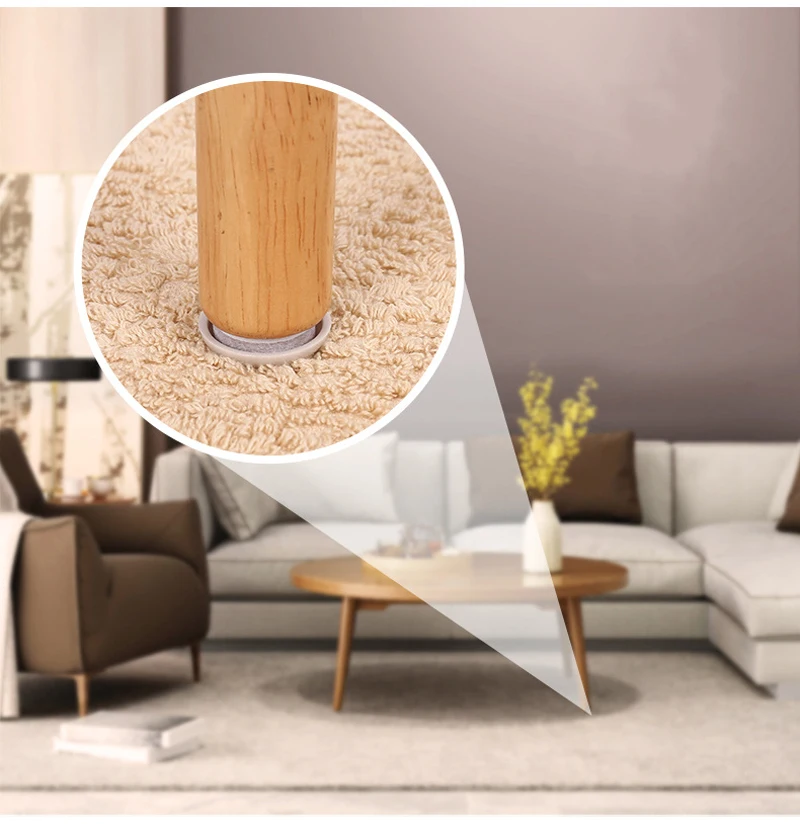 24PCS รอบเฟอร์นิเจอร์เครื่องร่อน Self Adhesive Moving Sliders ชั้นเก้าอี้โซฟา Slider Pad เฟอร์นิเจอร์ตารางฐานป้องกัน