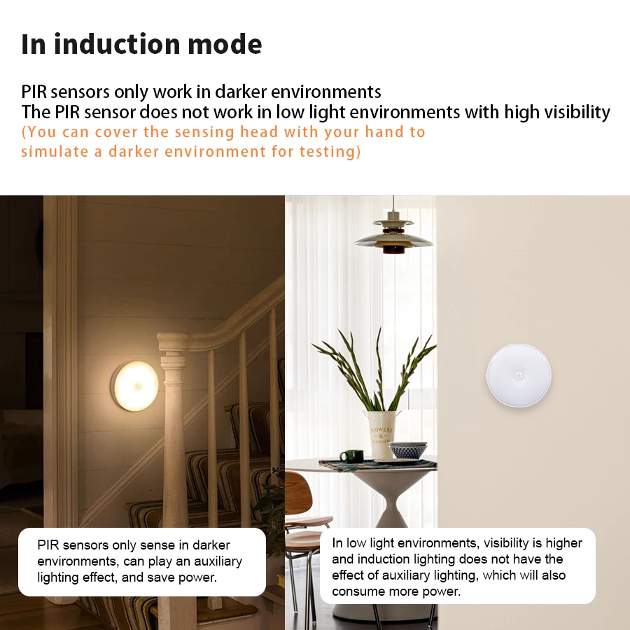 CY-luz magnética con Sensor de cuerpo humano, luz esmerilada mejorada, tres colores infinitamente regulables para dormitorio, baño, pasillo, cocina, nuevo