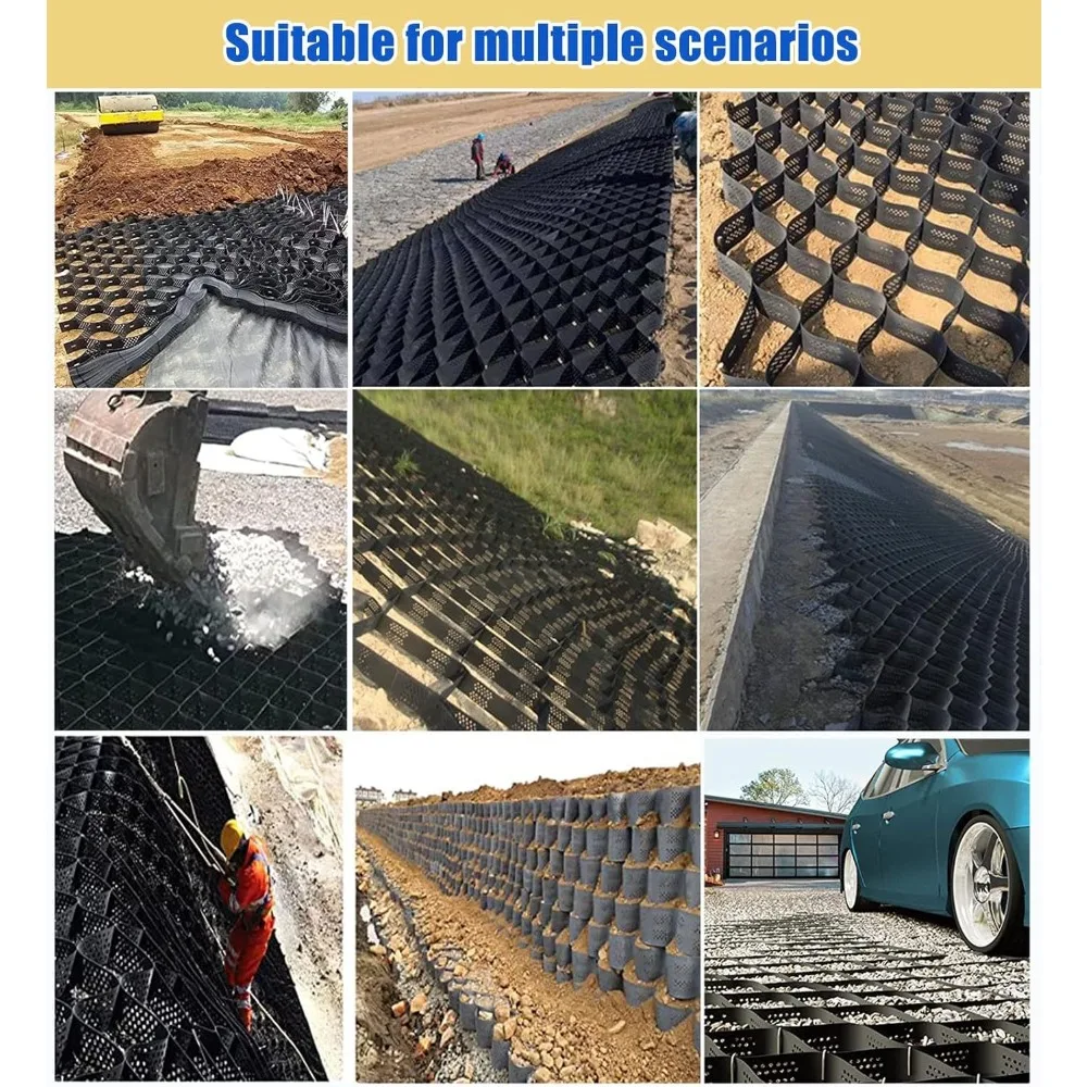 Geogrid for Retaining Wall, Slope Reinforcement Geo Grid/Ground Stabilizer, Soil Block/Gravel Subgrade Work Stabilizer Grid