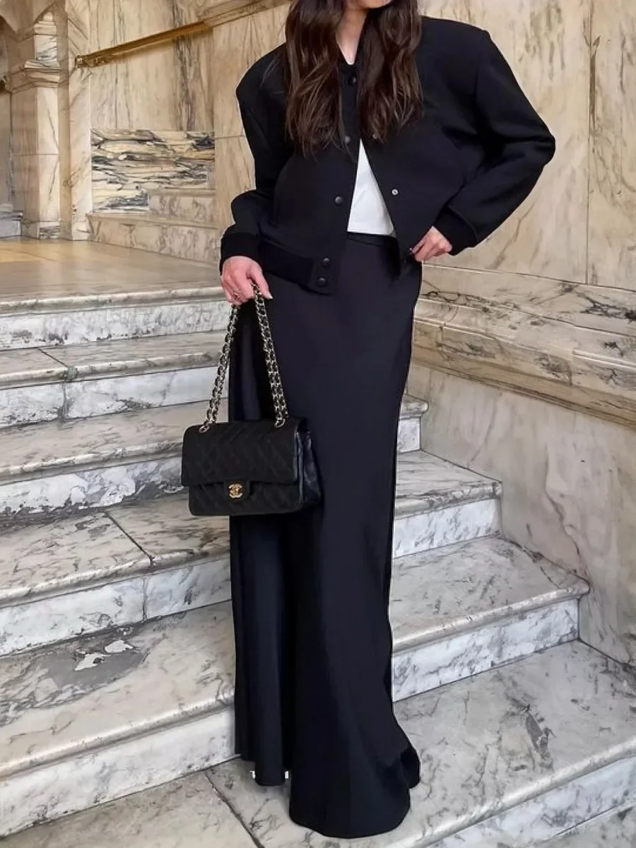 Bornladies Casual Satijnen Damesrok Lente Zomer Mode Losse Hoge Taille Maxi Rokken Elegante Eenvoudige Slik Fishtail Rok