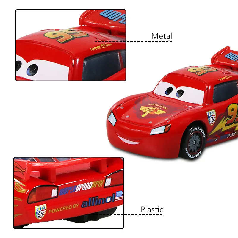 ディズニーピクサーカーズ 1 2 3 ライトニングマックィーンディノコジャクソンストーム合金金属モデルカーのおもちゃ 1:55 少年子供の誕生日ギフト