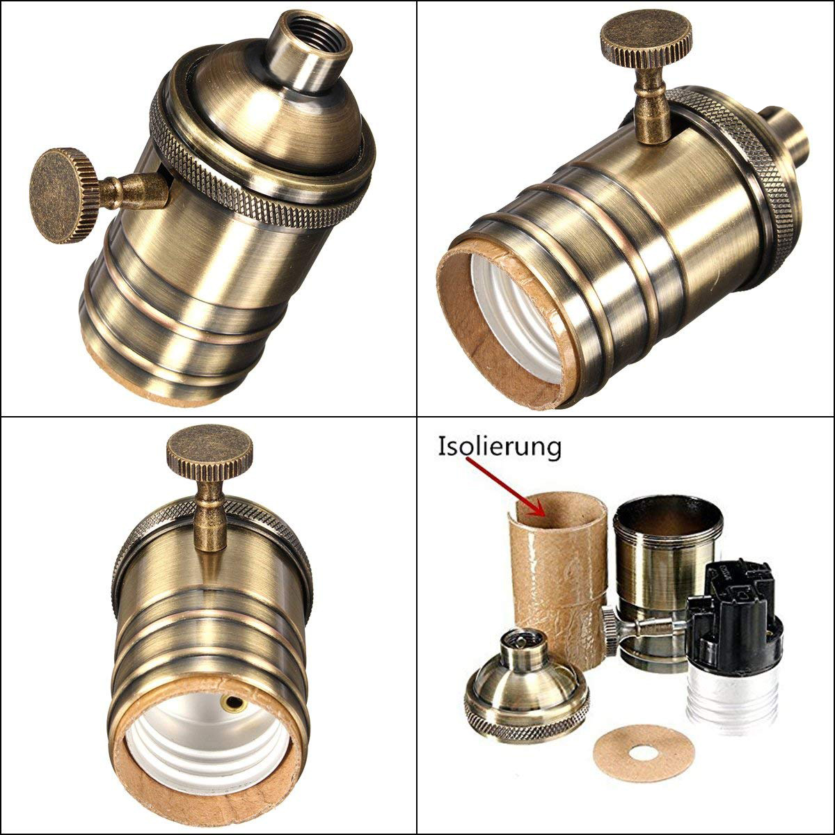 GANRILAND EU Stecker Netzkabel Twisted Hanf Seil Dekorative E27 Buchse Kupfer Lampe Basis Kabel 2M 220V Elektrische draht Für Beleuchtung