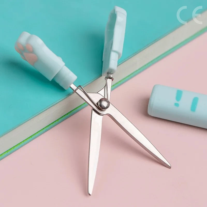 Kawaii Cat Claw Scissors Portable Cute Small Scissors Student Office Multi-functional Scissors Tiny Scissors Stationery
