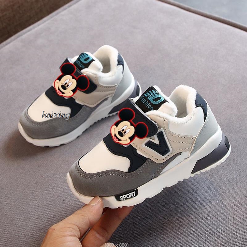 Dziecięce buty do biegania Disney Mickey Minnie trampki modne dziewczęce buty sportowe Chaussure Enfant oddychające buty chłopięce Tenis Infantil