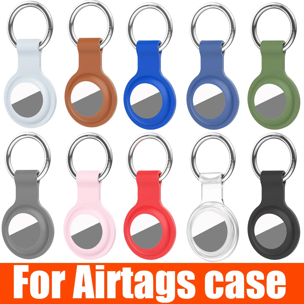 Silikonowe etui do Apple Airtags Pokrowiec ochronny Akcesoria do trackera Brelok do kluczy zapobiegający zarysowaniom do etui Apple Air tag