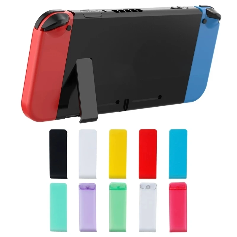 Soporte trasero para consola Nintendo Switch, cubierta trasera NS, trípode duradero, Material ABS blanco y azul, novedad de 2023, 1 ud.