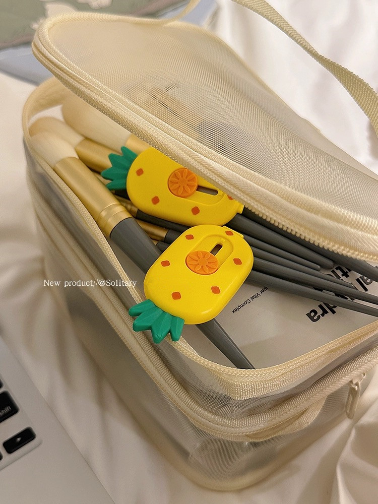 MINKYS Kawaii Pocket Avocado Pineapple Fruit Art Utility Knife Express Box Knife Paper Cutter Craft Wrapping Tools Stationery