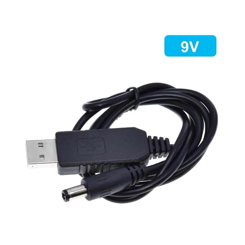 5.5*2.1mm USB DC 5V to 12V 9V Power Cable For Router WIFI Modem Fan Adapter Wire usb Boost Module Converter Via Powerbank