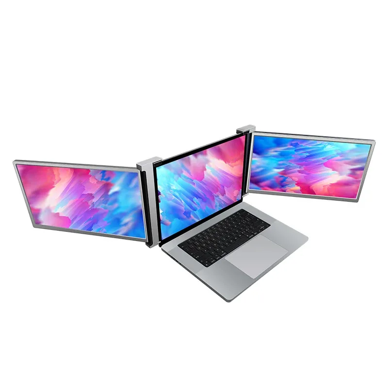 1080P FHD 15 Inch Dual Screen Extender LCD Monitor Computer Display Portable Foldable Laptop Smart Gaming Triple Screen Monitor