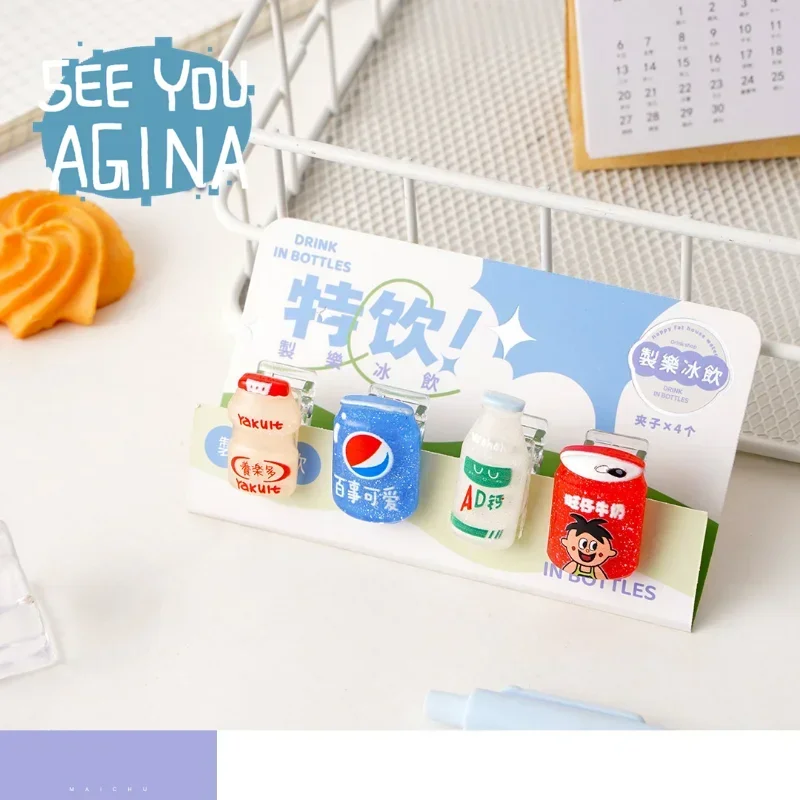 Mini trombone en forme de patte de chat, marque-page, dessin animé mignon, Kawaii, Scrapbook, Journal, papeterie pour étudiant, Clip en acrylique, accessoires de bureau