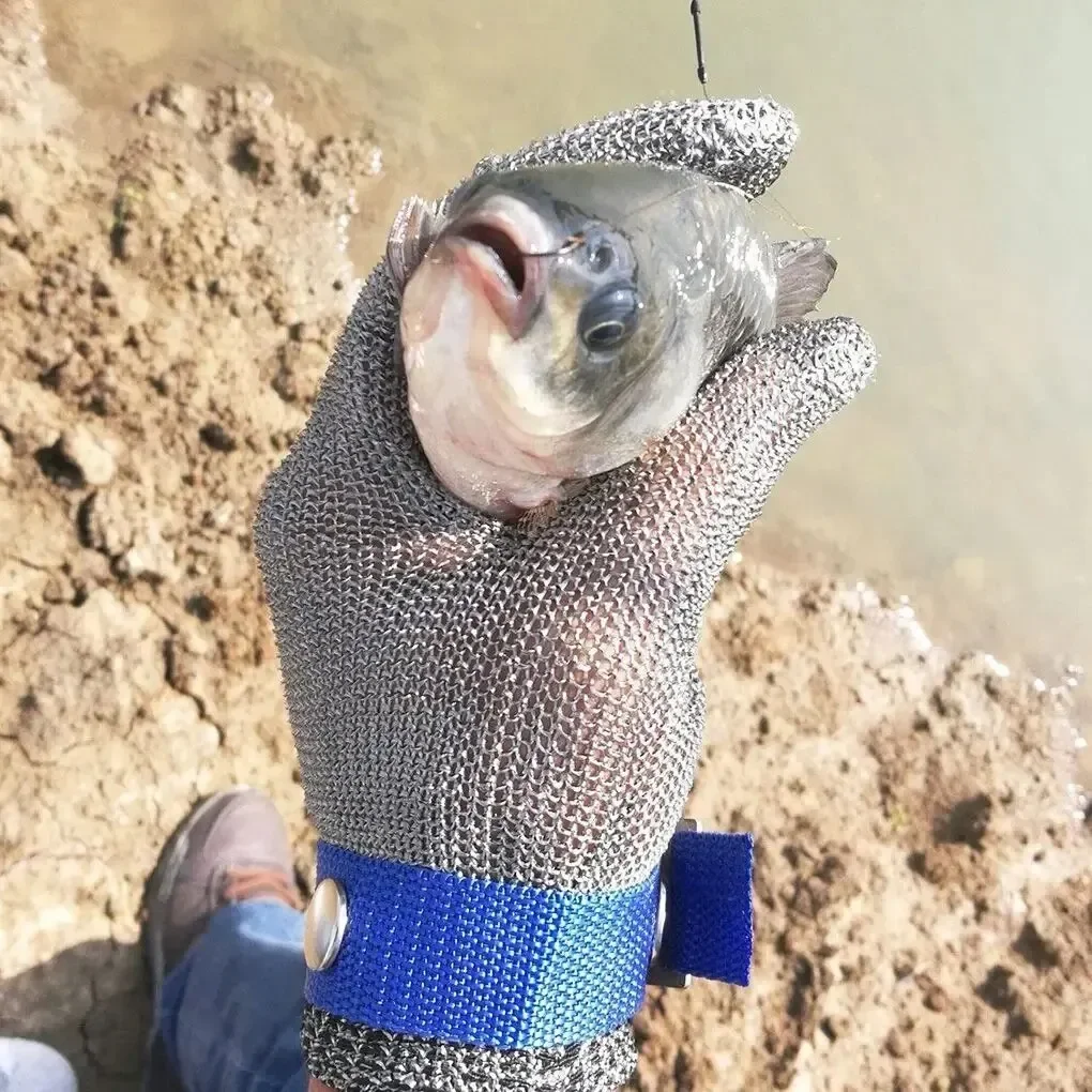 Edelstahl-Handschuhe, schnittfest, sicher, schnittfest, Handschutz, Metall, Fleisch, Netzhandschuh für Metzger, Draht, Messer, stichfest