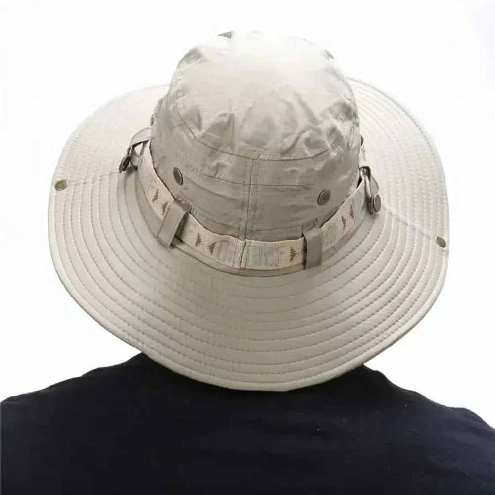 Cappello da pescatore Panama estivo a tesa larga, cappello da sole con protezione UV per esterni. Cappello da pescatore, cappello da spiaggia con protezione solare, caccia ciao