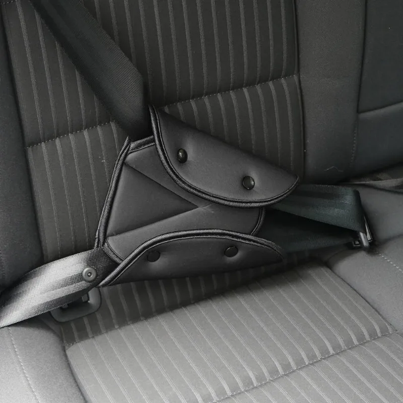 Capa de cinto de segurança do carro resistente triângulo ajustável clipes de almofada de cinto de segurança bebê criança proteção carro-estilo bens de carro
