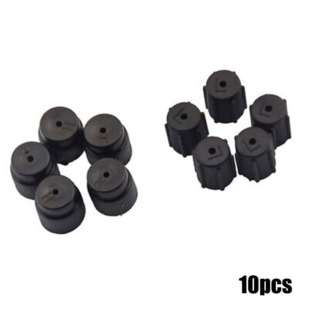10 X R134a Airconditioning Cap AC Afdichting Cap 5 stks Hoge Druk 16mm + 5 stks Auto Poort Opladen AC Systeem Caps Accessoires