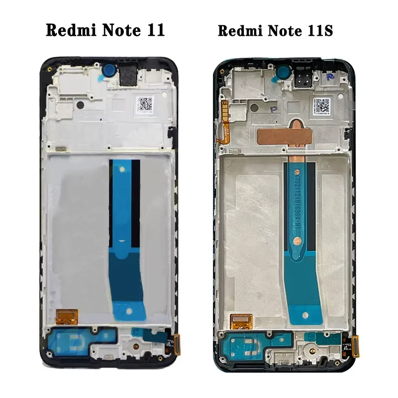 Xiaomi Redmi Note 11 ディスプレイ Note11 のテスト 2201117 TG スクリーンタッチガラスデジタイザ Redmi Note 11S LCD フレーム付き
