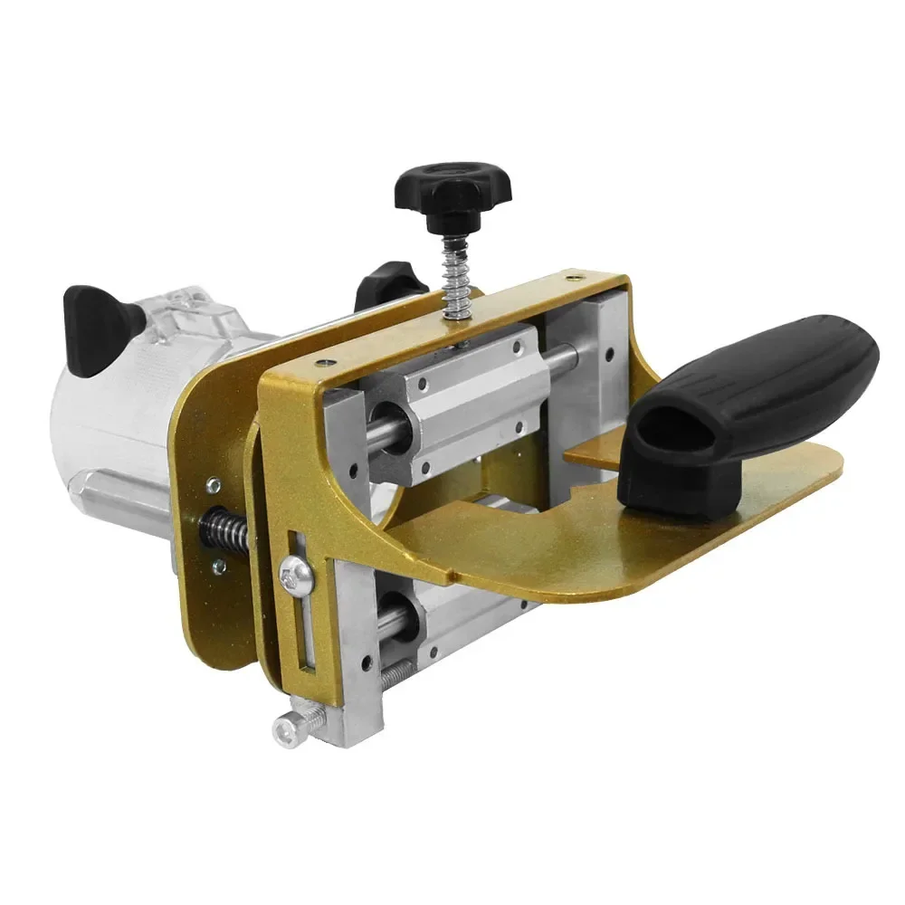 Mortising Jig สําหรับ 65 มม.ตัดเครื่อง 2 In 1 Slotting Bracket ที่มองไม่เห็นตัวยึด Punch Locator Linear Track งานไม้เครื่องมือ