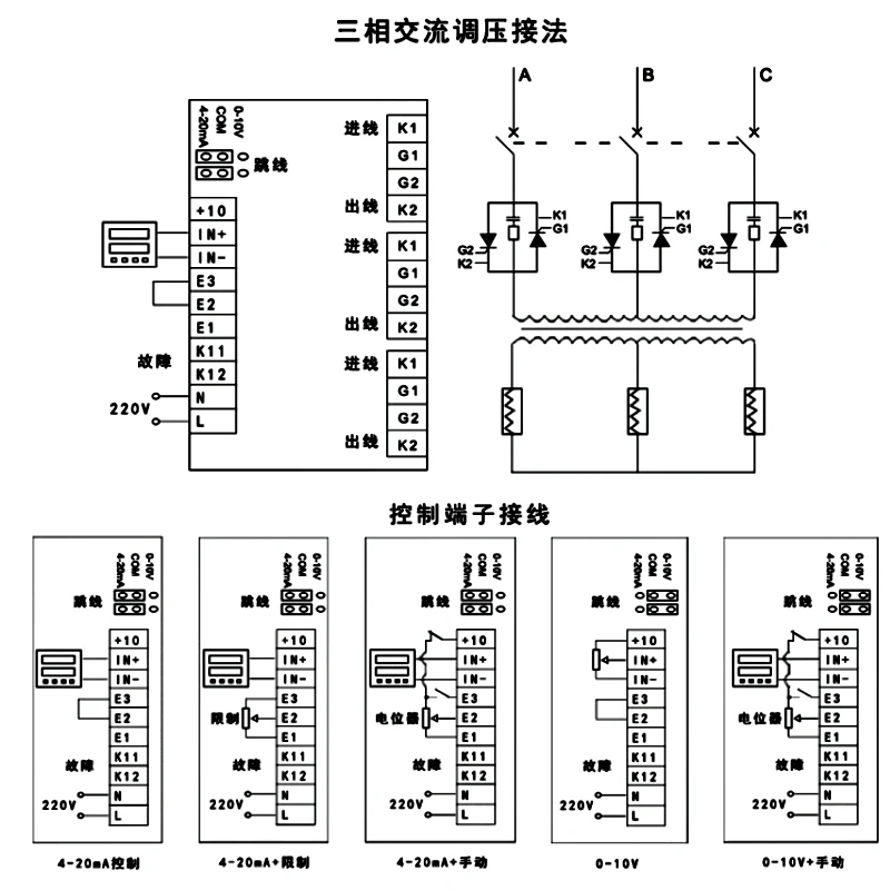 PSCR-3L-A Three-phase thyristor trigger board SCR Phase shift Voltage regulator Power regulator PSCR-3L-A
