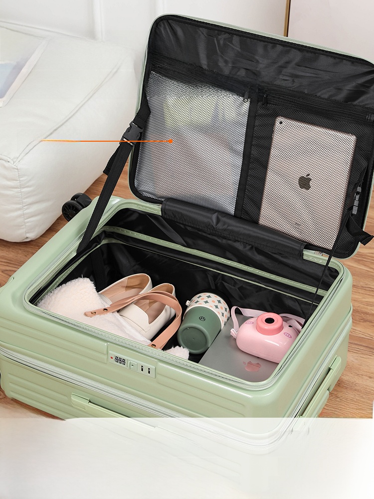 拡張可能な荷物サイドオープニング機内持ち込みスーツケース 20 インチパスワードトラベルボックス 24 大容量レザーボックス男性と女性のための 28