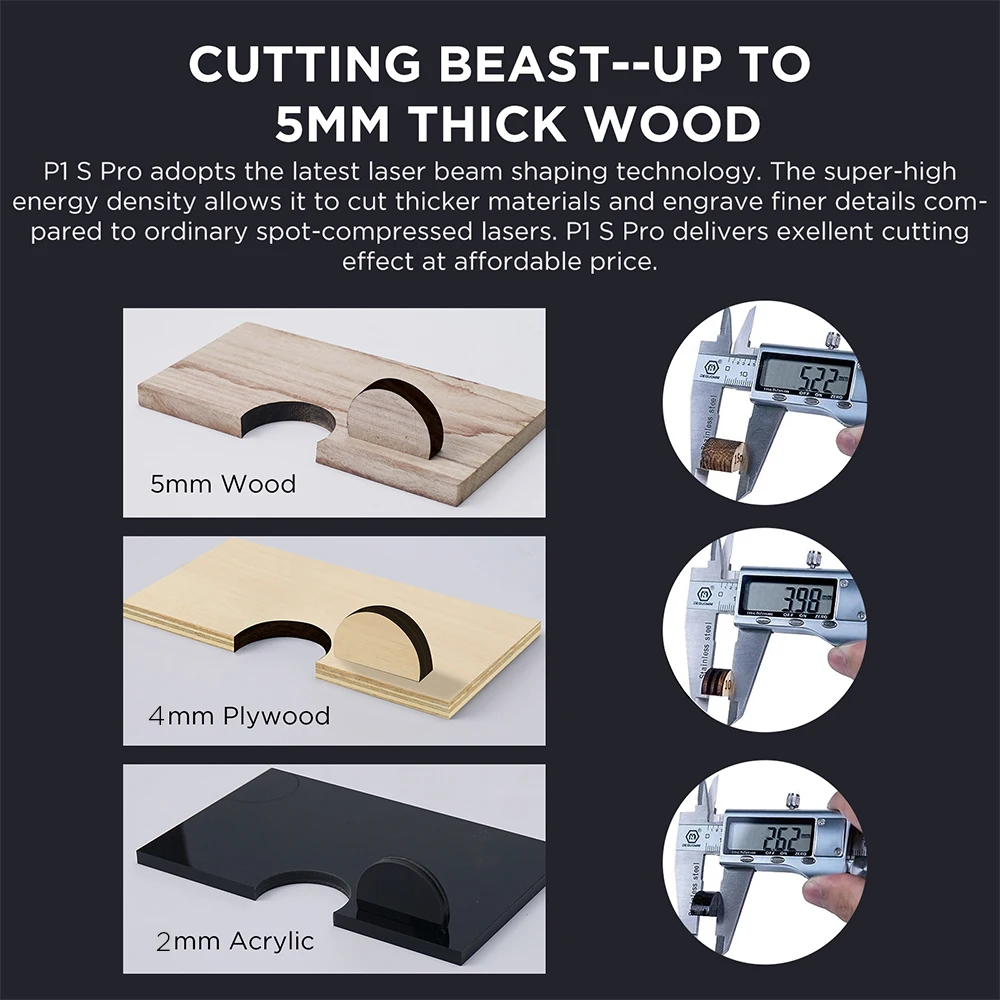 ACMER P1 S Pro Laser Engraver 6W Power Wifi Offline Control DIY Blue Light Laser cutter Woodworking Tools Diode CnC Machine