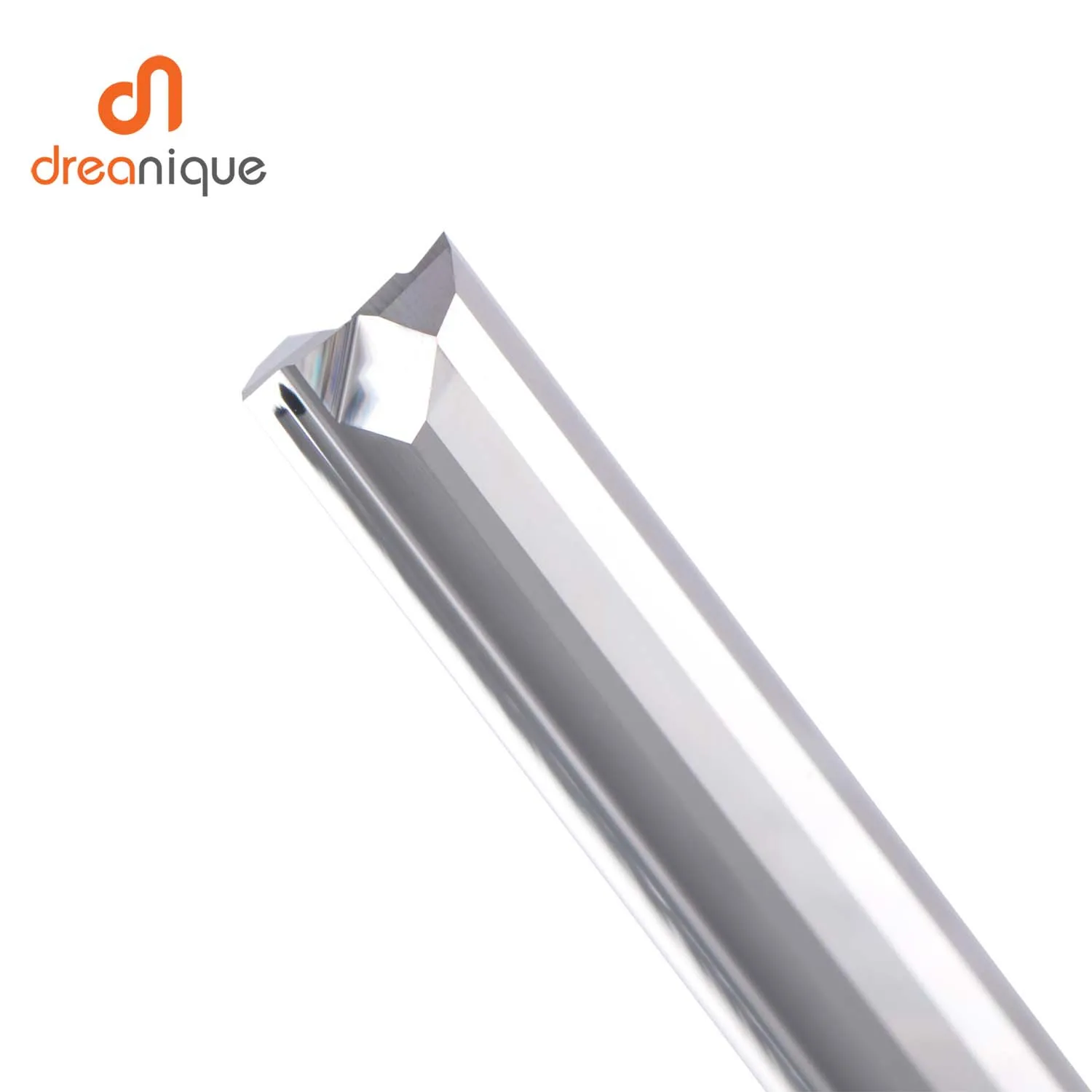 Dreanque 1pc 3.175 4 6 8mmシャンク2フルートタングステンカーバイドミルCNCフライス盤ツール彫刻ビットストレートスロットフライスカッター