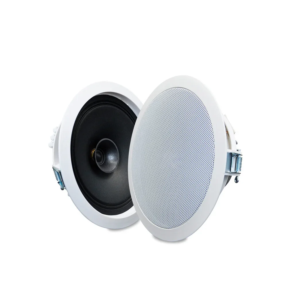 2pcs Bluetooth Ceiling Speaker 5.25 inch Build-in Class D Digital Power Amplifier Stereo Loudspeaker Home Theater Sound System