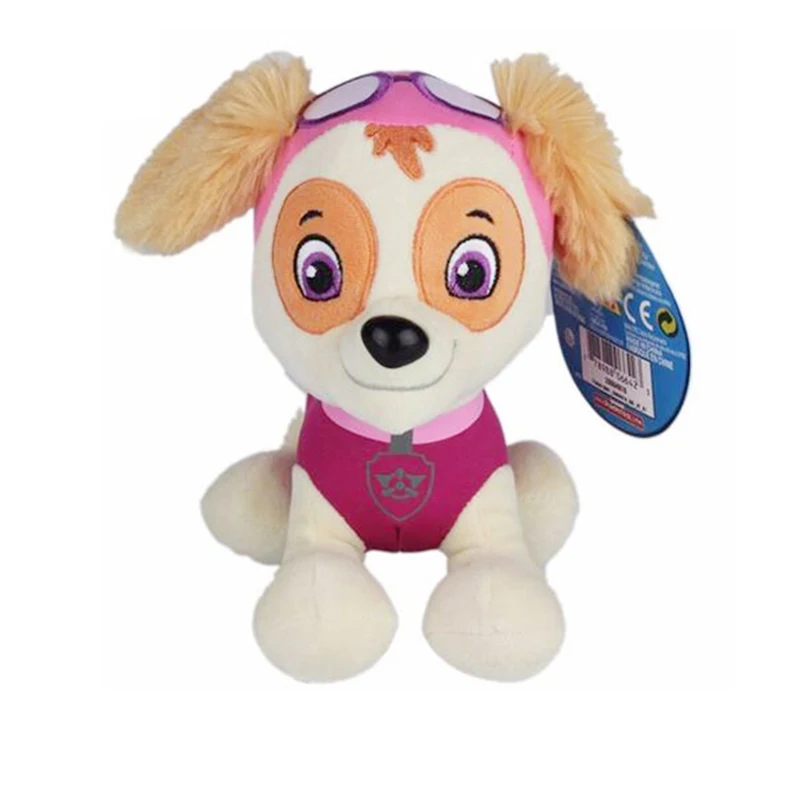 Paw Patrol Plush ของเล่น Action Figure Ryder Marshal Zuma Everest การ์ตูนรุ่น 2 ท่าทาง Plush ของเล่นเด็กวันเกิด Party Gif
