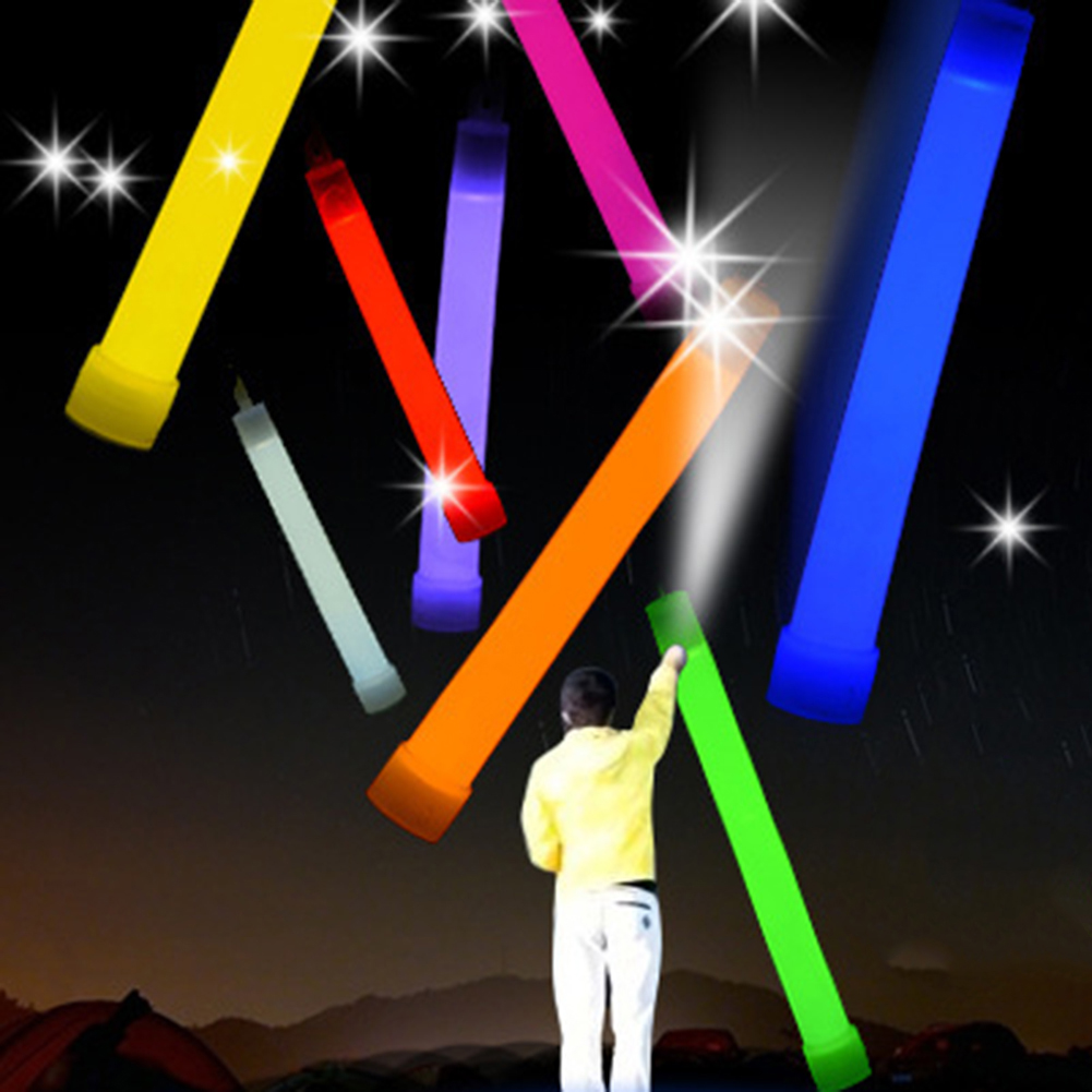 Fluorescência Glow Stick para festa, Varas de luz militares com gancho, Emergência ao ar livre, Brilho no escuro, 1 5 10Pcs