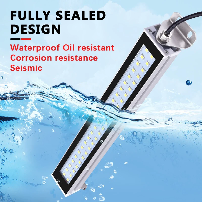 LED 24 〜 230V IP67 工作機械作業灯防水耐油防爆ライト CNC 旋盤ランプワークショップアルミ合金ランプ
